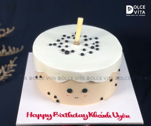 [1484] Bánh kem hình ly trà sữa cho fan trân châu (S30 M40)