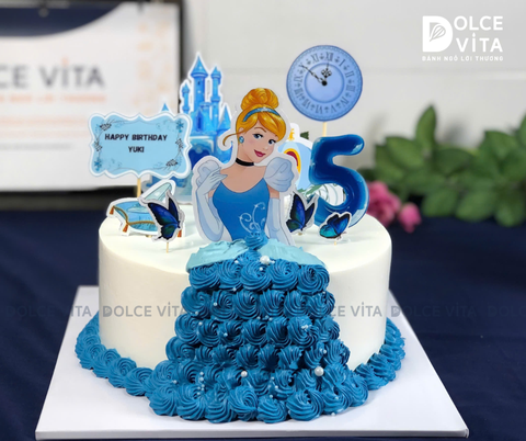 [2034] (100) Bánh kem công chúa Lọ Lem (Cinderella)