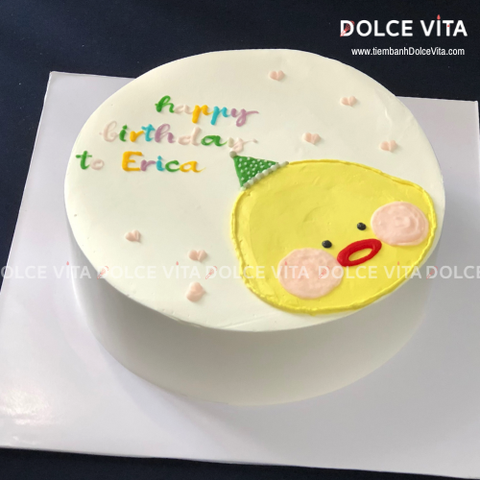 [1314] (30) Bánh vẽ chú gà con - dành cho sinh nhật bé tuổi Dậu