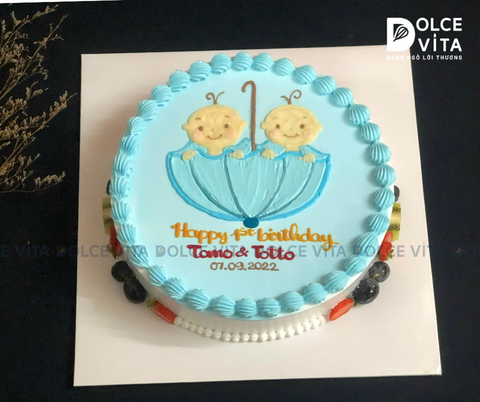 695 (60) Vẽ bé trai sinh đôi