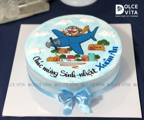 [432] (80) Bánh em vẽ Doremon/ Doraemon lái máy bay