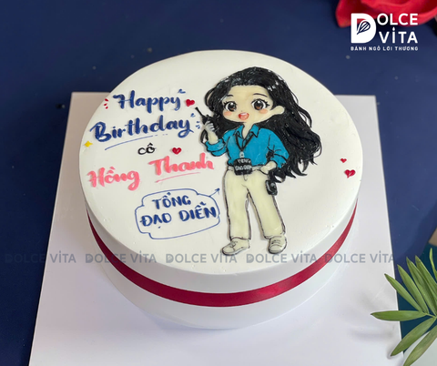 [3044] (120) Bánh vẽ chibi (phác họa theo hình chụp) quà tặng đặc biệt cho phái nữ