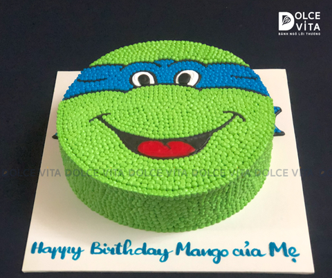 [1217] (100) Bánh vẽ hình Ninja Rùa – Món quà sinh nhật vui nhộn cho bé