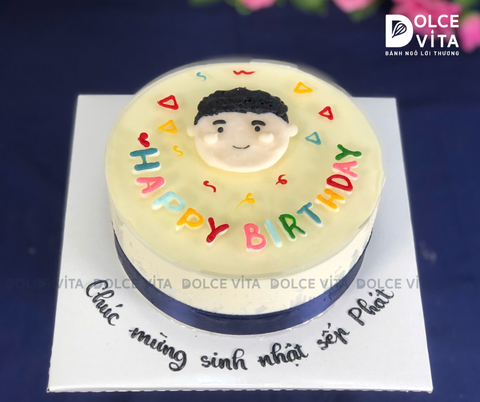 2041 (30) Bánh vẽ hình đơn giản dành tặng sinh nhật