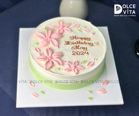 192 Bánh trang trí hoa đơn giản trang nhã