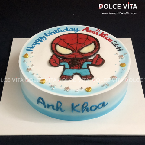 [065] (60) Bánh Vẽ Spiderman Bé Trai (Siêu anh hùng)