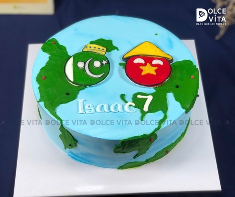 [1307] (100) Bánh vẽ Pakistan và Việt Nam theo phong cách country ball
