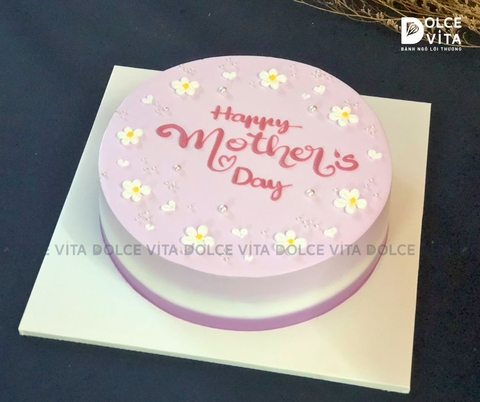 [1295]  Bánh kem hoa tím - Món quà nữ tính tặng Mẹ,  Phụ nữ