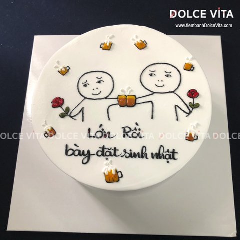 [1336] (20) Bánh kem hài hước, nhậu nhẹt, cụng ly