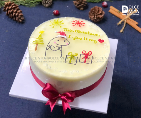 N106  Green Tea Lemon Mousse trang trí chủ đề Noel cho mùa Giáng sinh 2025