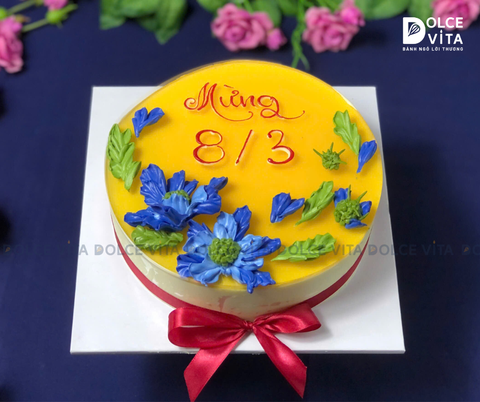 [1157] (15-15-40-60) Bánh mousse chanh dây tặng ngày 8.3
