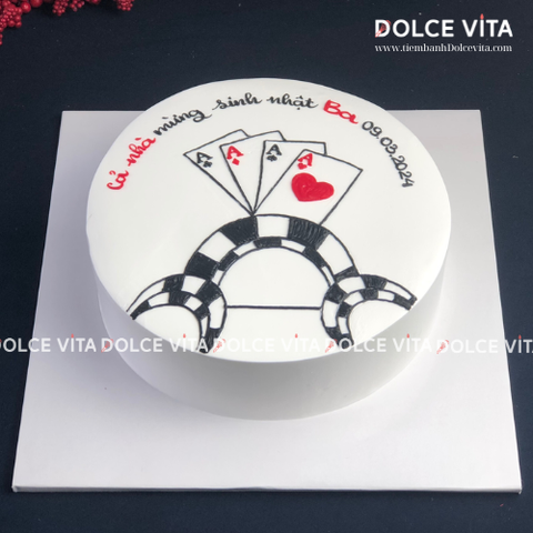 [0250] (60) Bánh chủ đề Baccarat - Sòng bài - Casino