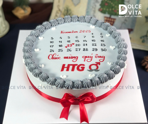 [2100] (60) Bánh kem vẽ lịch chúc mừng ngày Quốc tế Nam Giới