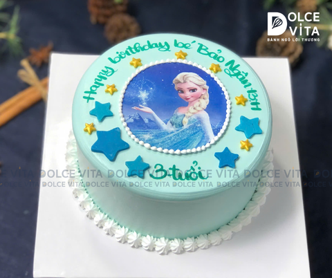 [061] (60)  Bánh In Hình Nữ Hoàng Băng Giá Elsa – Tặng Bé Gái Yêu Thích Frozen