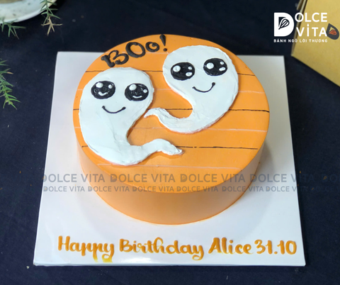 [0898] (40) Bánh Halloween vẽ những con ma đáng yêu