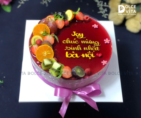 [1074] Mulberry Yogurt - Mousse phô mai dâu tằm sữa chua tặng sinh nhật bà