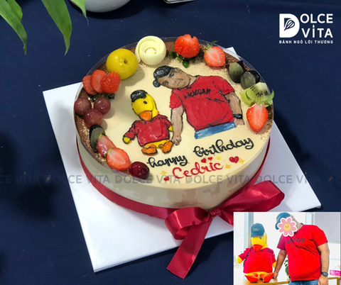 614 (110) Bánh vẽ chibi (theo hình chụp)