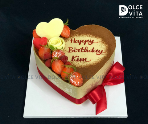 HS001 Bánh Tiramisu Trái Tim Ngọt Ngào