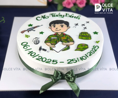 [2054] (70) Bánh kem chủ đề bộ đội - Món quà dành cho người lính