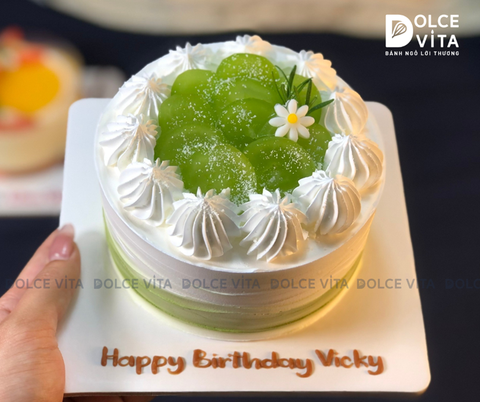 [2962] (30) Bánh kem mini (bento) trang trí nho xanh