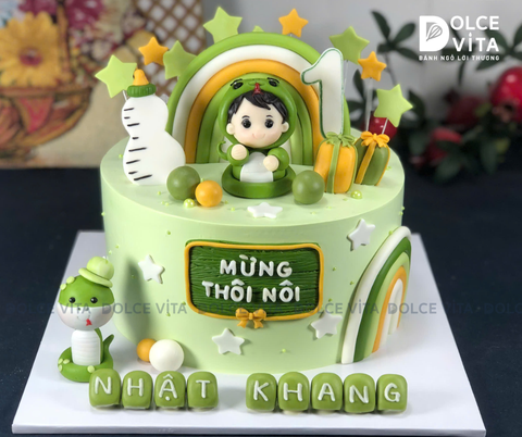 [2960] (300) Bánh Kem Tạo Hình Chú Rắn Cho Sinh nhật, Thôi nôi, Đầy tháng tuổi Rắn
