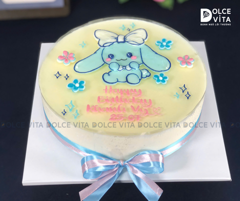 [1800] (60) Bánh vẽ chú chó Cinnamoroll cho fan của hoạt hình Sanrio