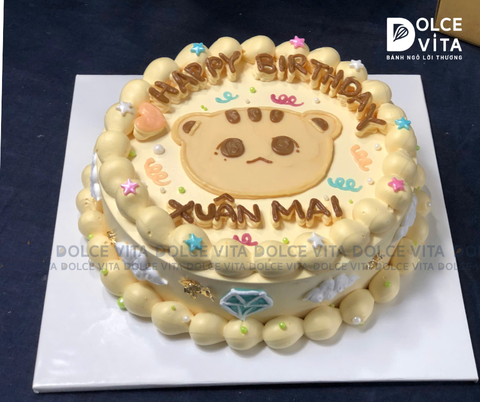 971 (100) Bánh phong cách retro vẽ hổ