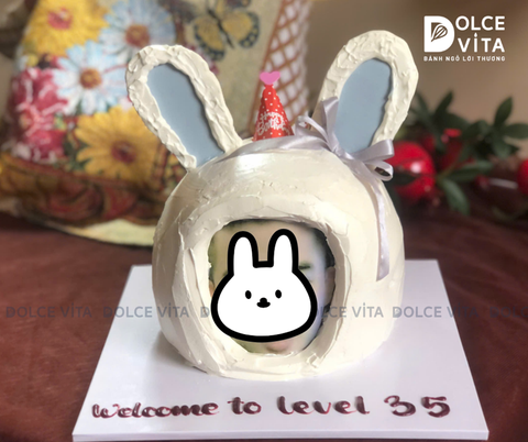 [2855] (100) Bánh tạo hình Cosplay Thỏ hài hước, vui nhộn