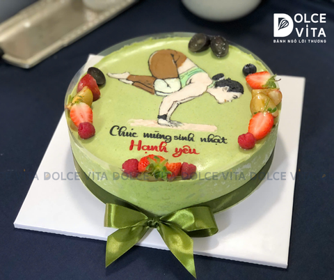 635 (80) Matcha Yogurt vẽ phác thảo chibi  tư thế Yoga