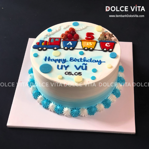 [1704] (80) Bánh kem vẽ Tàu lửa/ Tàu hỏa cho bé trai