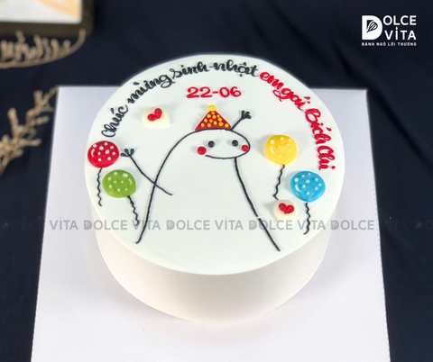 [1538] Bánh kem vẽ hài hước, lầy lội