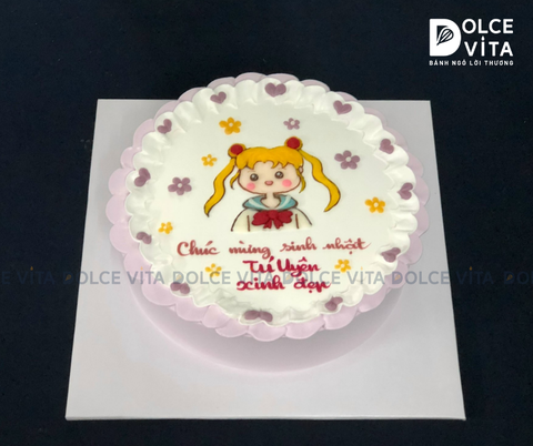 [1660] (70) Bánh vẽ thủy thủ mặt trăng (Sailor moon)