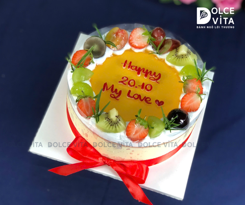 016 Bánh mousse phô mai chanh dây vàng tươi - mát lành