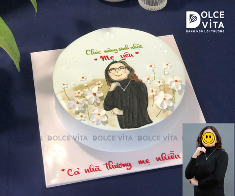 605 (90) Vẽ chibi (phác thảo hình chụp) mẹ