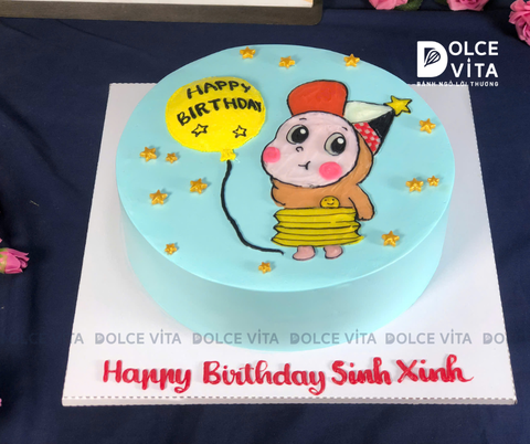 [2038] (80) Bánh kem vẽ hình theo yêu cầu