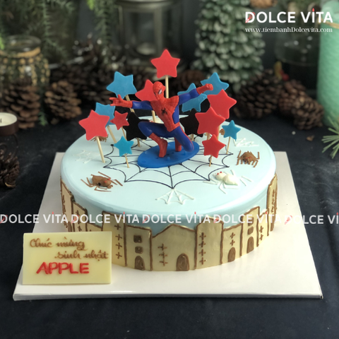 [2056] (90) Bánh kem chủ đề Spider - man - Dành tặng cho Fan siêu anh hùng người nhện