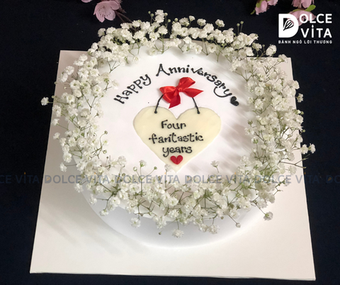 446 (100) Bánh trang trí hoa bi kỷ niệm tình yêu
