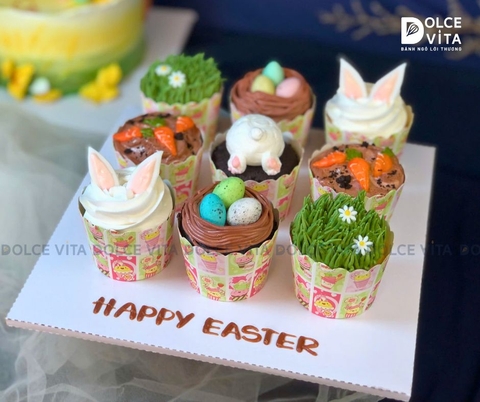 1246 Set 9 Bánh Cupcake Lễ Phục Sinh (Easter Cupcake) – Món Quà Ngọt Ngào Cho Bé