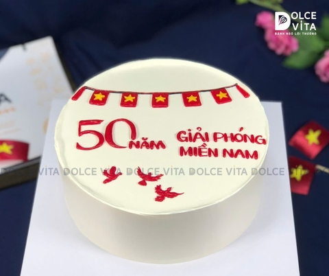 [1273] (40) Bánh kem mừng ngày thống nhất đất nước