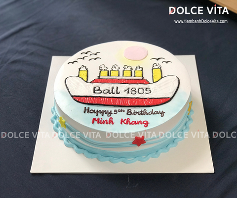 [443] (60) Bánh Kem Biển Cả – Tàu Thủy & Hải Âu