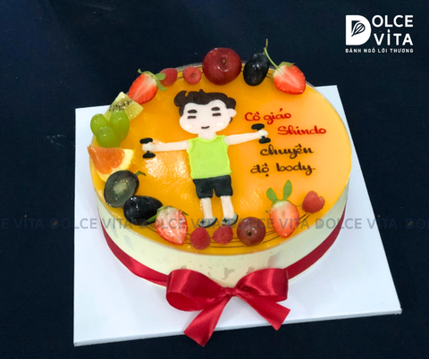 731 (70) Bánh vẽ tập thể dục (gym), tặng gymer