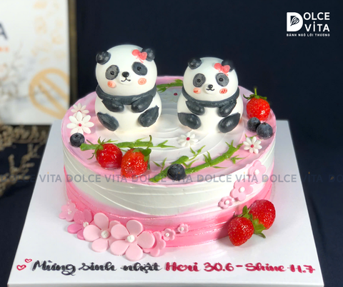[1547] (180) Bánh tạo hình Gấu Panda cho sinh nhật bé