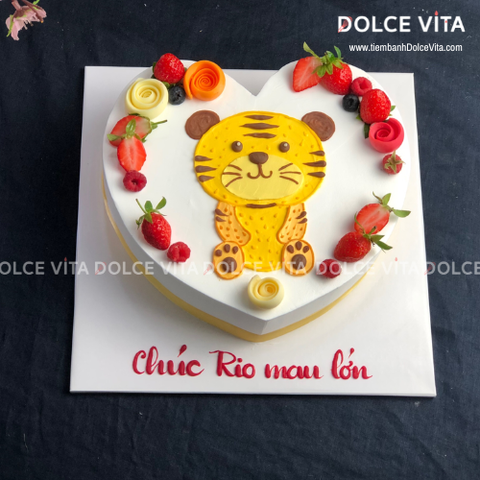 337 (60) Bánh vẽ chú hổ đáng yêu cho bé tuổi Dần