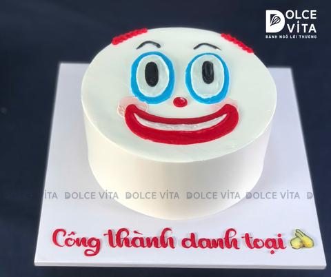 [2102] (30) Bánh kem vẽ người chú hề hài hước cho sinh nhật