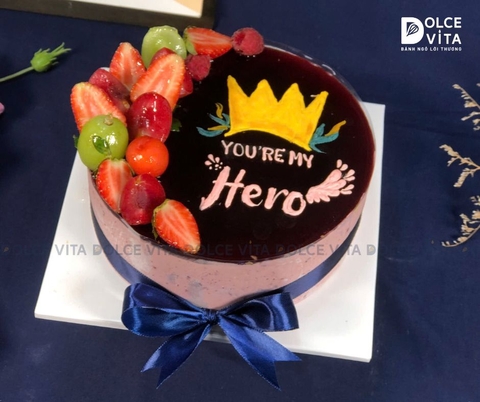 [1482] Bánh Mousse Phô Mai Dâu Tằm tặng chồng, ba - Ngày của Bố