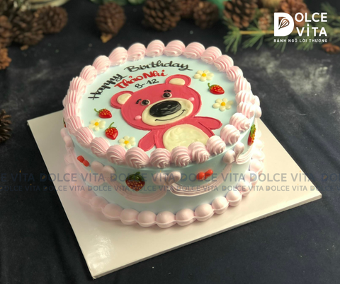 035 (90) Gấu Dâu Lotso phong cách retro