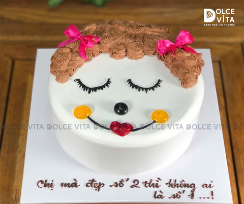 [1560] (40) Bánh kem vẽ hình hài hước - bựa cho hội bạn, đồng nghiệp