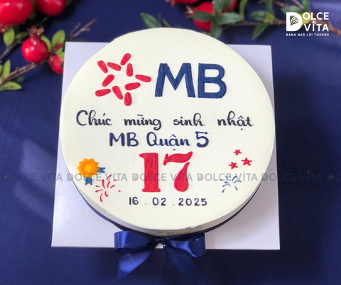 [1143] (60) Bánh kem kỷ niệm ngân hàng MB Bank (50)
