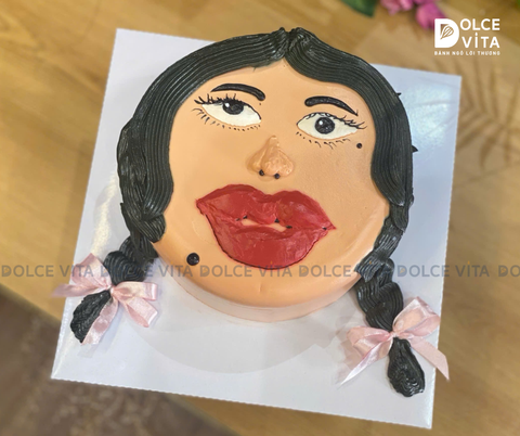 [1559] (70) Bánh kem vẽ hình hài hước - bựa cho hội bạn, đồng nghiệp