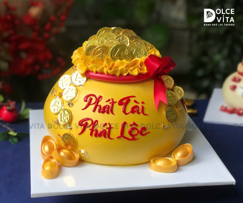 225 Bánh túi tiền/ hũ vàng/ thỏi vàng mừng khai trương - ngày thần tài